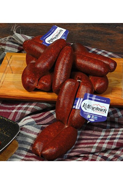 KETENÇİMEN Acılı Parmak Sucuk 1 kg. | %100 Dana Etinden, Doğal ve El Yapımı L...