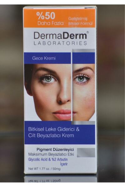 DermaDerm Gece Cilt Beyazlatıcı Ve Leke Kremi 100gr
