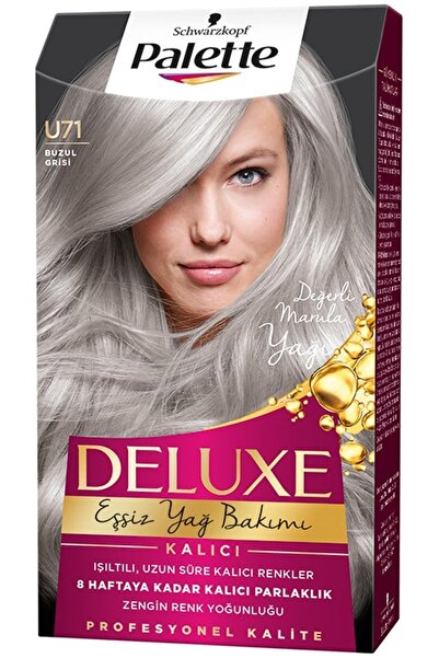 Palette Marka: Deluxe Saç Boyası U71 Buzul Grisi