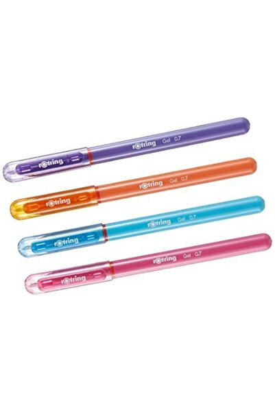 Rotring Jel Kalem 0.7 Mm, 4'lü Blister, Canlı Renkler
