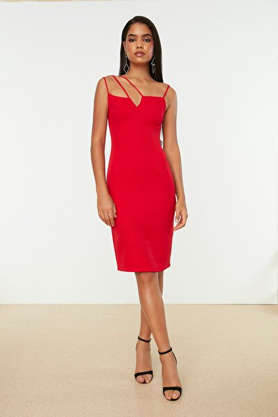 Trendyol Collection Dress - Red - Bodycon