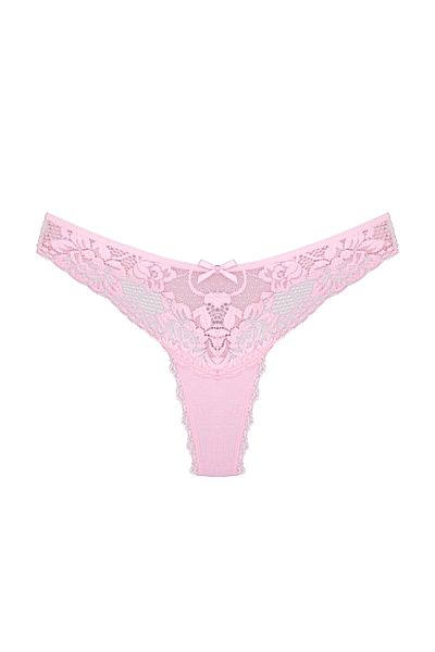 Zena 5-Piece Lace Detailed Cotton Thong Women's Panties