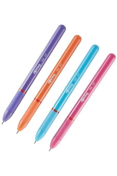 Rotring 2115364 Jel Kalem 0.7 mm 4lü Blister Canlı Renkler