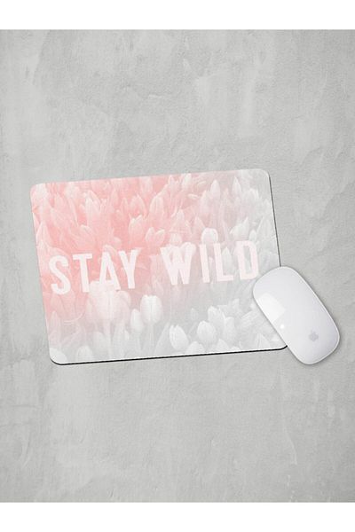 Panorama Ajans Stay Wild Peace Μινιμαλιστικό μαξιλαράκι για ποντίκι Wild Grey