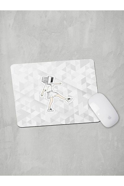 Panorama Ajans Αυτοκόλλητο με σχέδιο Gothic Tv Head Mouse Pad