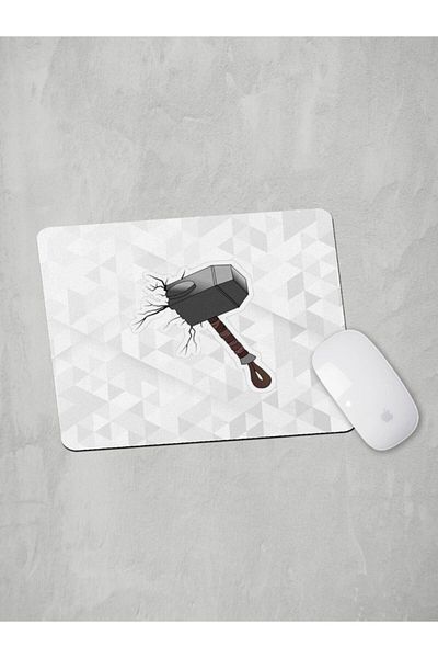 Panorama Ajans Personaj Marvel Thor Ciocanul Mjolnir Design Sticker Mouse Pad