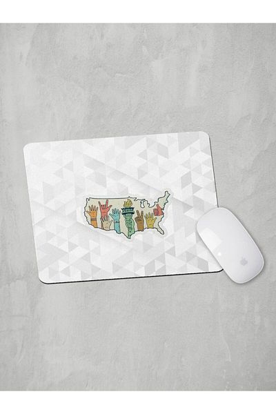 Panorama Ajans Statuia Espritului Soției Semnul Mânii Autocolant Design Mouse Pad