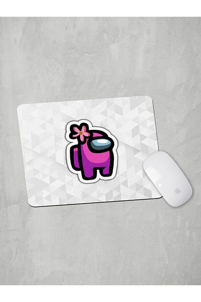 Panorama Ajans Among Us Lovers Pink Character Sticker Mouse Pad
