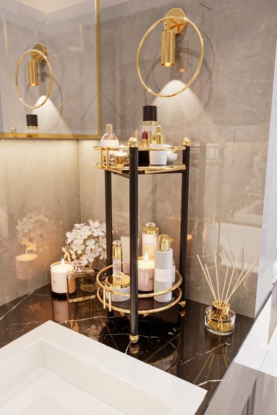 Bino Bathroom Organizer Multi-Purpose Makeup Jewelry Organizer Bathroom Kitchen Cabinet Service Presentation Stand