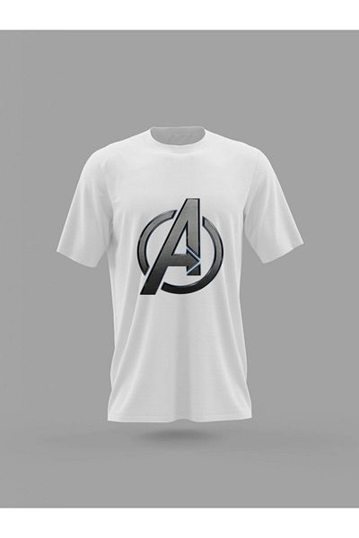 Panorama Ajans Unisex Avengers Marvel Logo Superhero Printed T-shirt