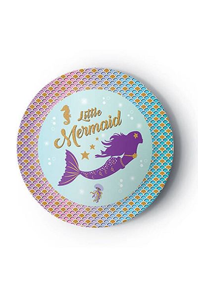 party mix Mermaid Themed 8-Piece Cardboard Plate