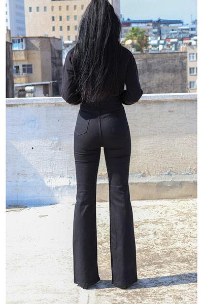 Ramrod Women's Black Non-Fading High Waist Lycra Slim-fit Spanish Jeans Pantalon Harmony
