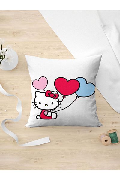 Panorama Ajans Hello Kitty Flying Balloon Sweet Pillow Case