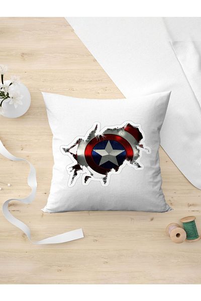 Panorama Ajans Captain America Shield Pillow Case for Marvel Lovers