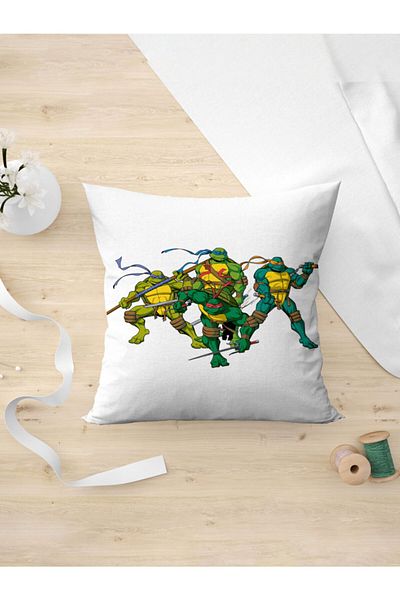 Panorama Ajans Ninja Turtle Ninja Turtles Cartoon Pizza Pillow Case