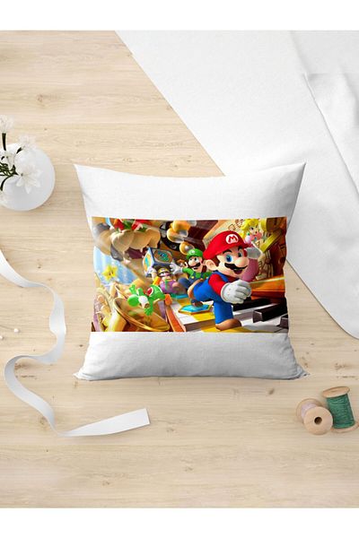 Panorama Ajans Θήκη μαξιλαριού για παιχνίδια Super Mario Nintendo Nostalgia Arcade