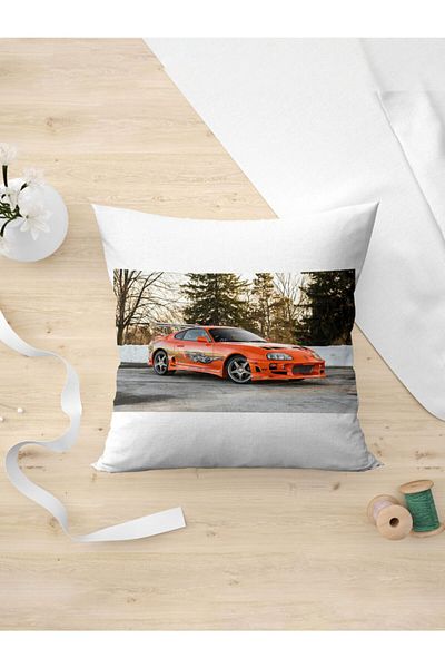 Panorama Ajans Toyota Supra Fast And Furious Paul Walker Unforgettable Nostalgia Pillow Case