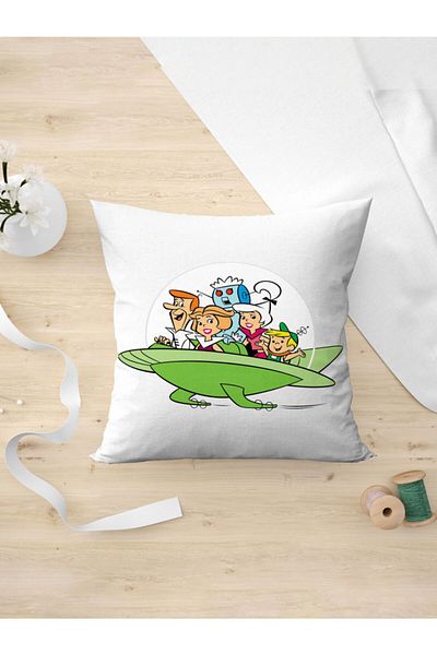 Panorama Ajans Jetsons Nostalgia Cartoon Pillow Case