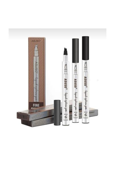 Rose Mikroblading Kalıcı Kaş Kalemi Ucu Tırtıklı Kahverengi