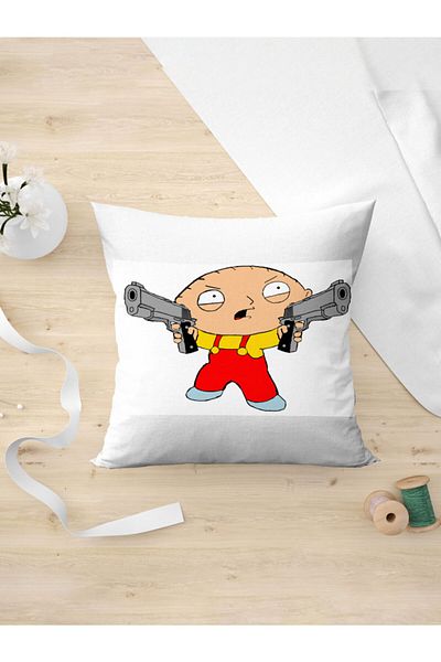 Panorama Ajans Family Guy Gun Κινούμενα σχέδια Κινούμενα σχέδια Gun Stewie Μαξιλαροθήκη