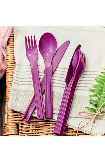 Tupperware Serving Set Fork, Spoon, Knife Set of 2
