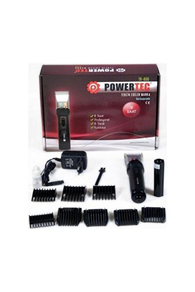 POWERTEC Tr-800 Profesyonel Saç Sakal Tıraş Makinesi 4 Taraklı