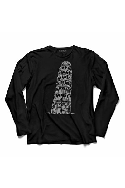 Kendim Seçtim Pisa kula Pisa kula Italija Majica dugih rukava Štampano za dec...