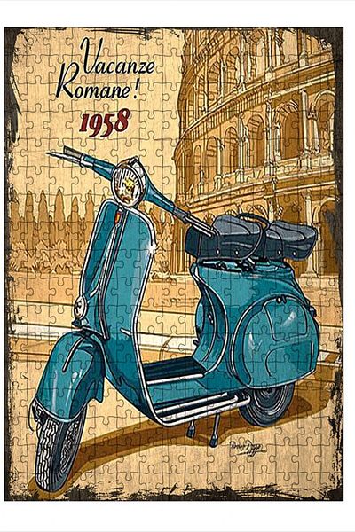 Tablomega Vacanze Romane 1958 Style Image 255 Piece Puzzle Jigsaw Puzzle Mdf (wood)