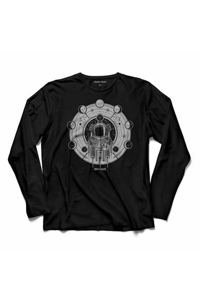 Kendim Seçtim Astronaut Planets Cosmos Universe E=mc2 Tricou cu mânecă lungă