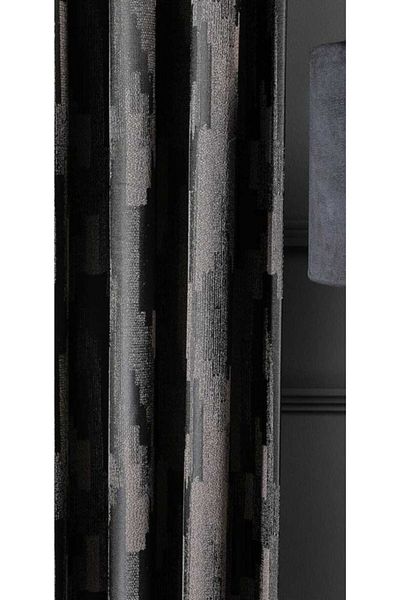 VANESSA PERDE New Season Modern Pattern Superior Quality Elite Series Draped Sapphire Pattern 1x3 Close Pleated Background Curtain