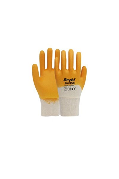 Beybi Nitril Kaplama Kn350 (EL-350) Sarı Eldiven No:9 (12 ADET)