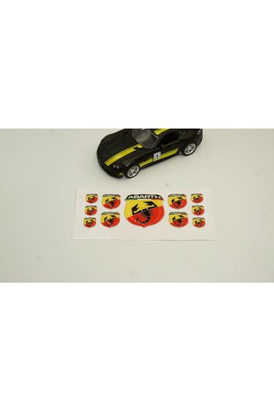 ABARTH Fiat Logo 3m 3d Drop Silicone Torpedo Luggage Fender Logo Emblem Rigging Set
