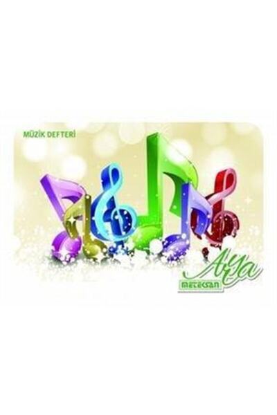 Meteksan Küçük Müzik Defteri Arya Kaye Baskılı Plastik Kapak 16x22 30 Yaprak