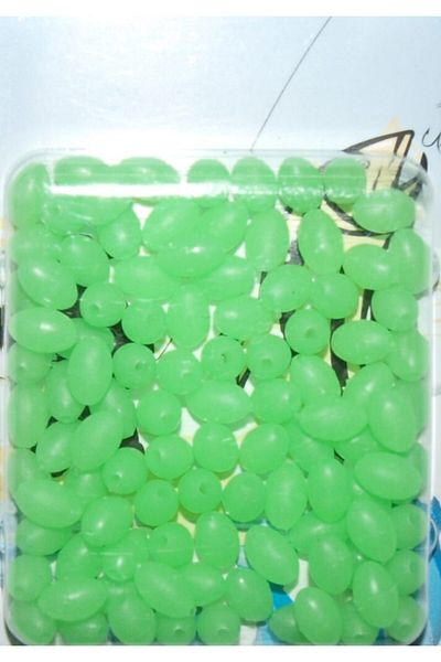 SASA Phosphorescent Oval Soft Beads 100 Pack 5X8 mm