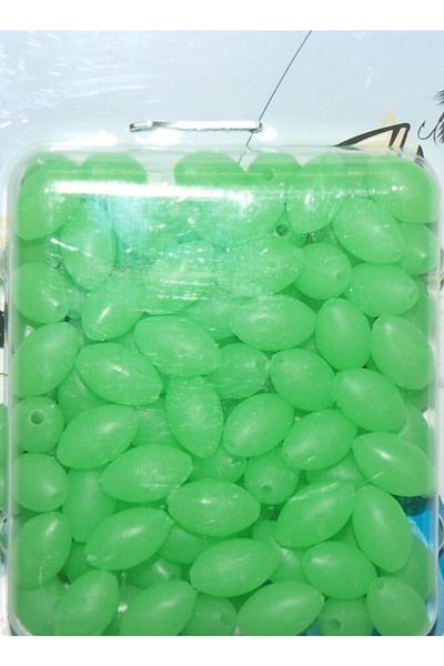 SASA Phosphorescent Oval Soft Beads Pack of 100 6x10 Mm