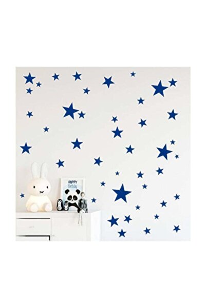 Star Wall Sticker 3-4-5cm 100pcs Navy Blue Minimalist Wall Fashionable Stickers