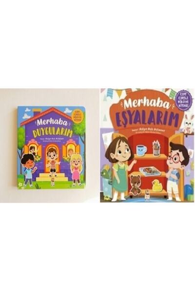 Sincap Kitap Cırt Cırtlı Hikaye Kitabı Seti 2 Kitap Merhaba Duygularım-merhab...