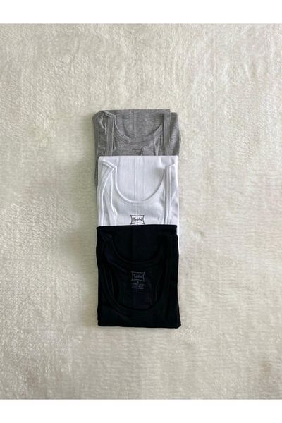 Tutku Tricou de corp sport din elastan (lycra) pentru bărbați, pachet de 3