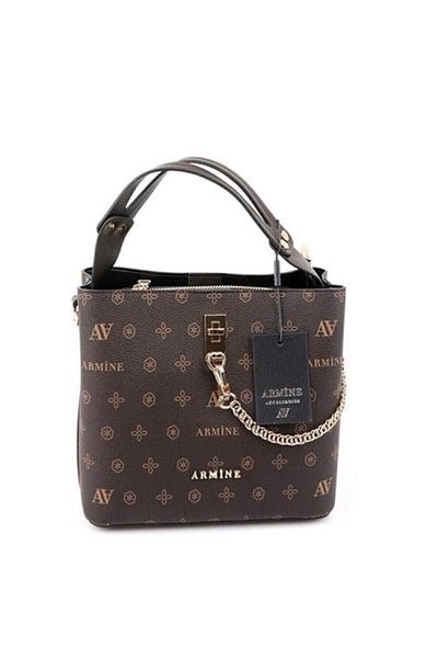 Armine 222 Women's Bag - Brown Patterned