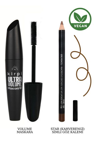 Kirpi Ultra Volume Mascara Eye Pencil – Star (SILVERY BROWN) Eyeshadow Eye Pencil