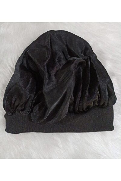 elvin aksesuar غطاء شعر من الساتان الأسود