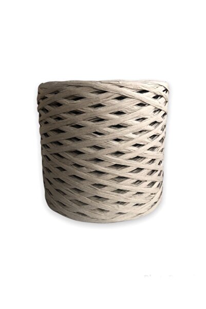 alfa tasarım atölyesi Ață de Rafia (200 grame) / Rafia gri - Culoare nr:8