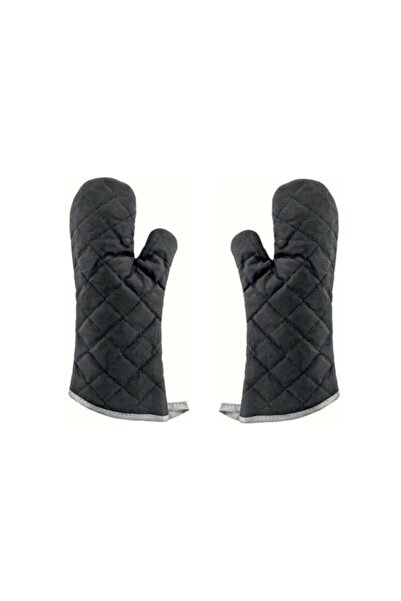 Bidolusecenek زوج واحد من قفازات الفرن السوداء المقاومة للحريق