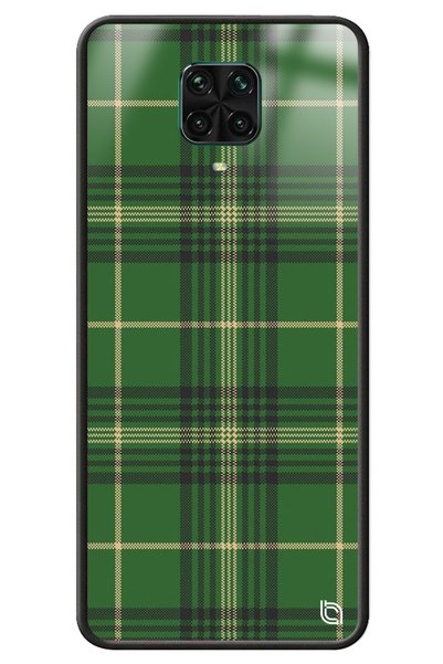 WANNA PROTECT Xiaomi Redmi Note 9 Pro Plaid Fabric Premium Patterned Glossy Case