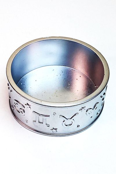 FANTASTİK SANAT ATÖLYESİ Jewelry Box Accessory Organizer - Necklace Bracelet Earring Ring Anklet Astrology Zodiac Stone - Silver Color