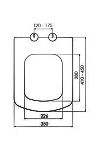 NKP Zümrüt Slim İnce Kare Yavaş Kapanan Klozet Kapağı