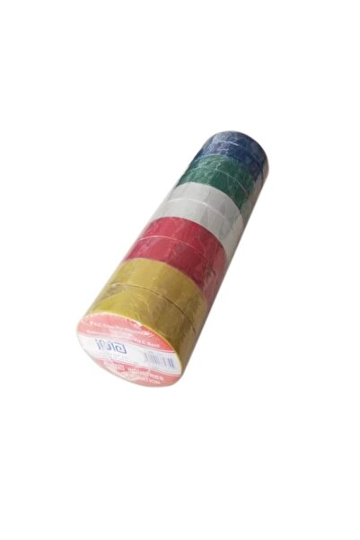 Genel Markalar Kaliteli  Elektrik Izolasyon Bandı Izole Bant 10 Adet Renkli E...