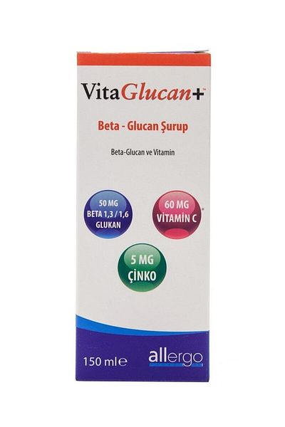 Allergo Vitaglucan Beta-Glucan Vitamin Syrup 150 ml