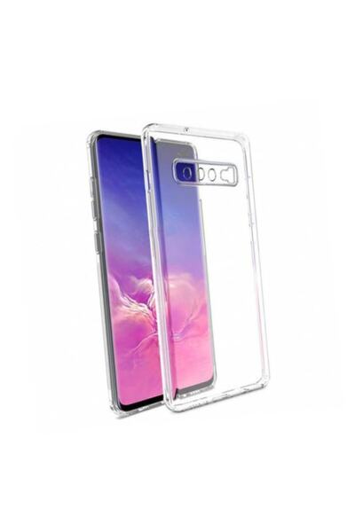 Miscase Samsung S10 Şeffaf Tıpalı Kamera Korumalı Lüx Silikon Kılıf