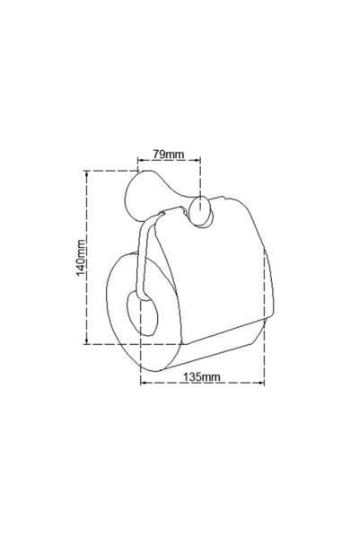 Fause Covered Toilet Paper Holder Adonis Chrome